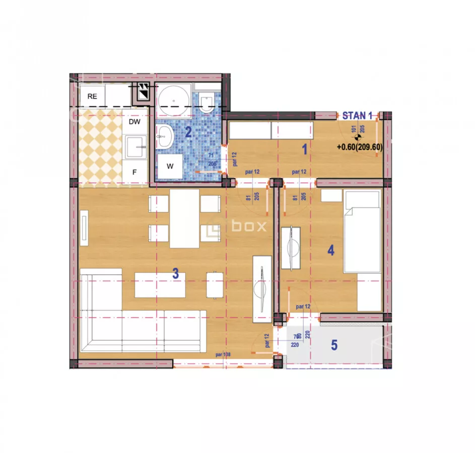 Jednoiposoban stan | 4zida