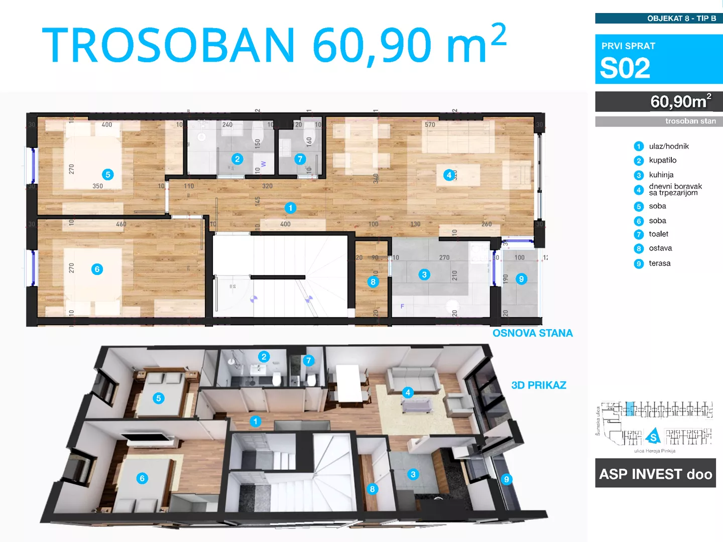 Trosoban stan | 4zida