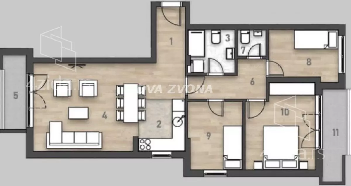 Četvorosoban stan | 4zida