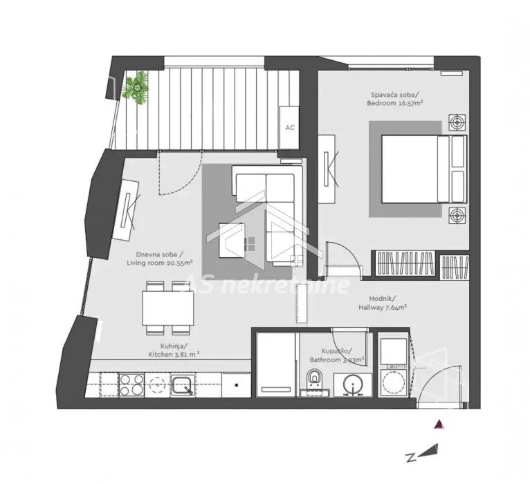 Dvosoban stan | 4zida