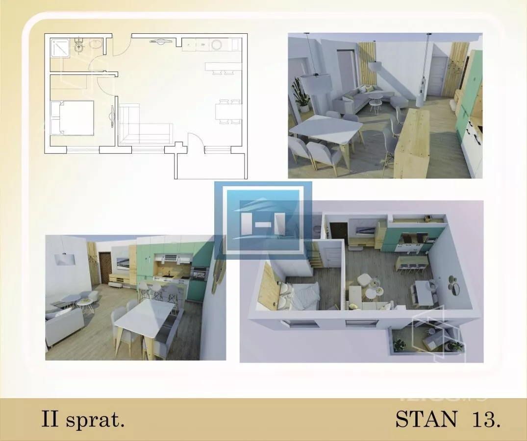 Jednoiposoban stan | 4zida