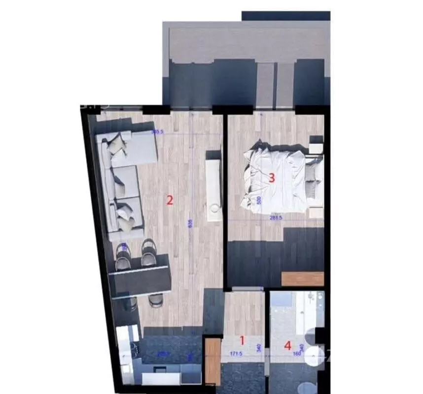 Jednoiposoban stan | 4zida