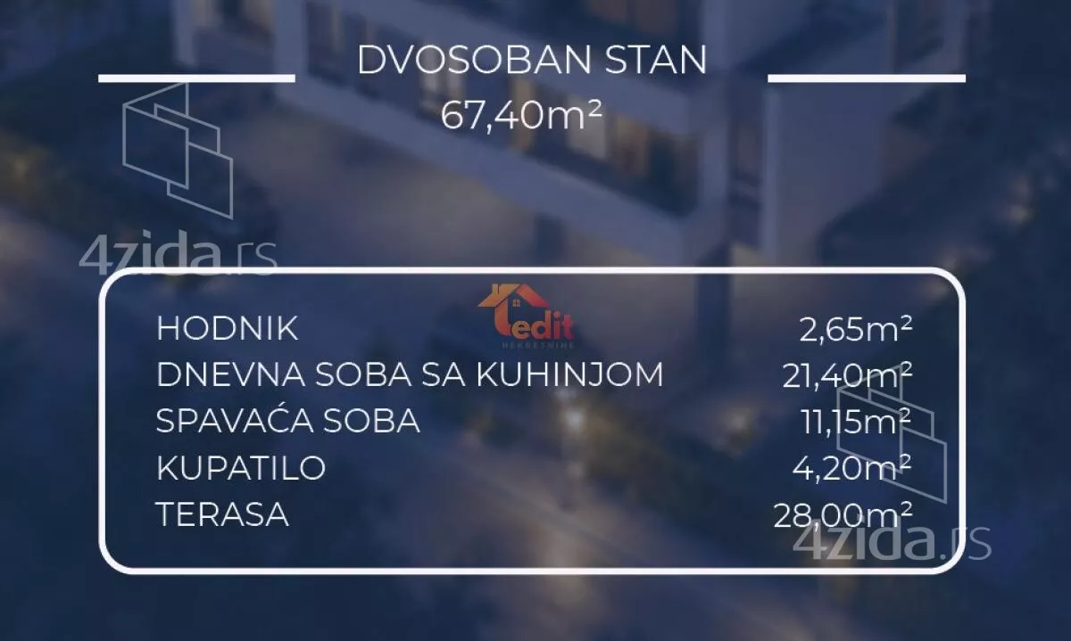 Dvosoban stan | 4zida