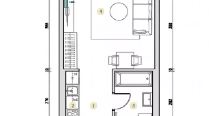 Jednosoban stan | 4zida