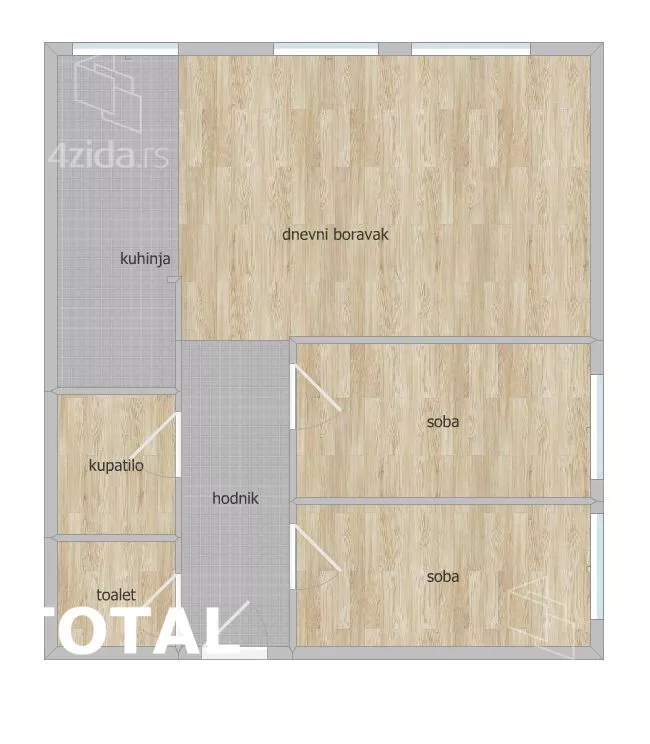 Trosoban stan | 4zida