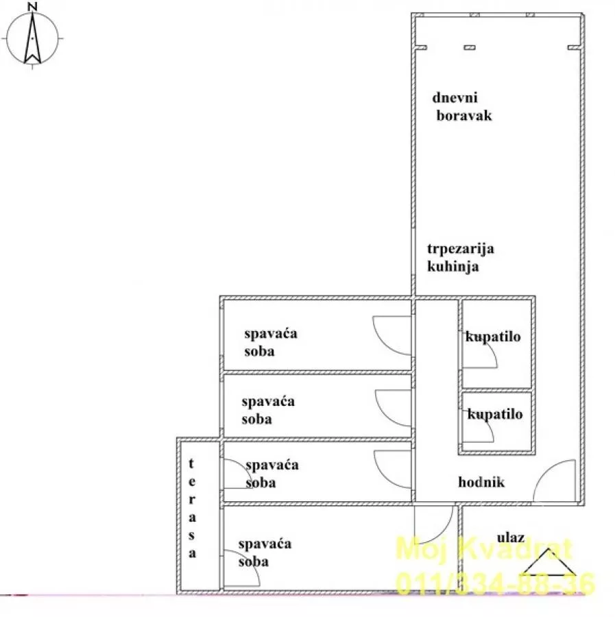 Petosoban stan | 4zida