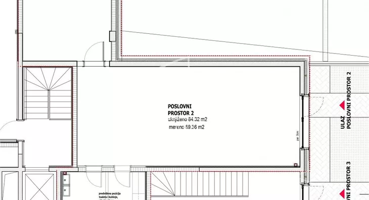 Lokal na prodaju, Neznanog Junaka, 536.160€, 84m² - stampaj