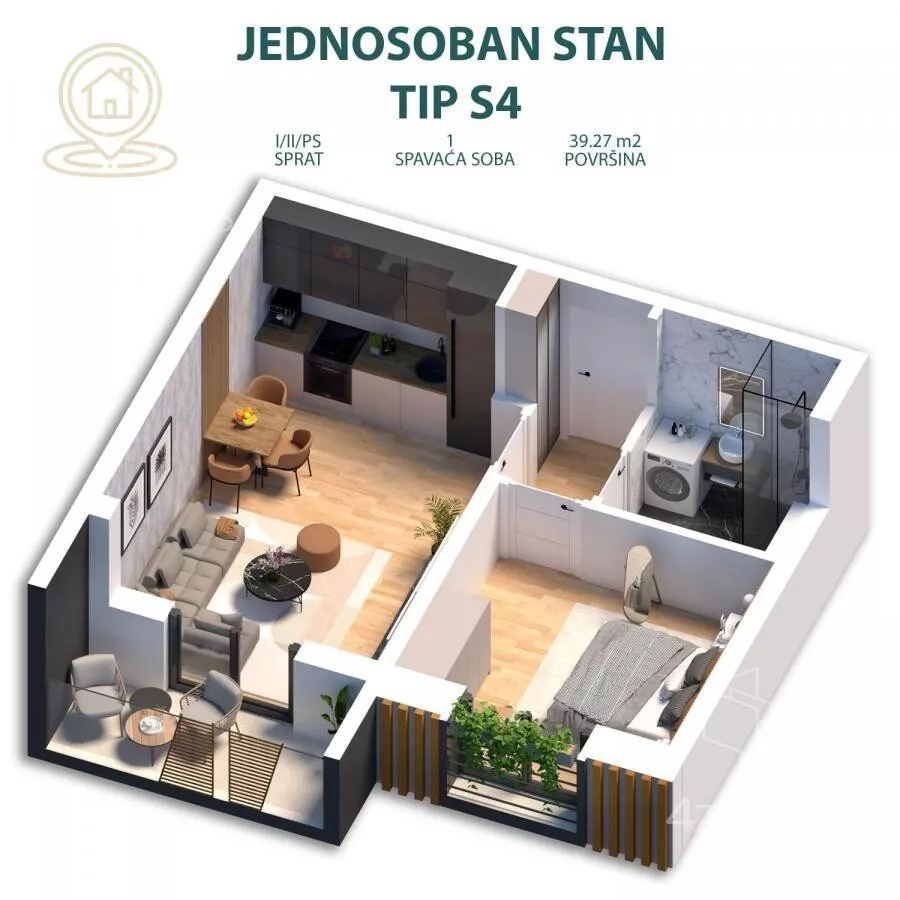 Dvosoban stan | 4zida