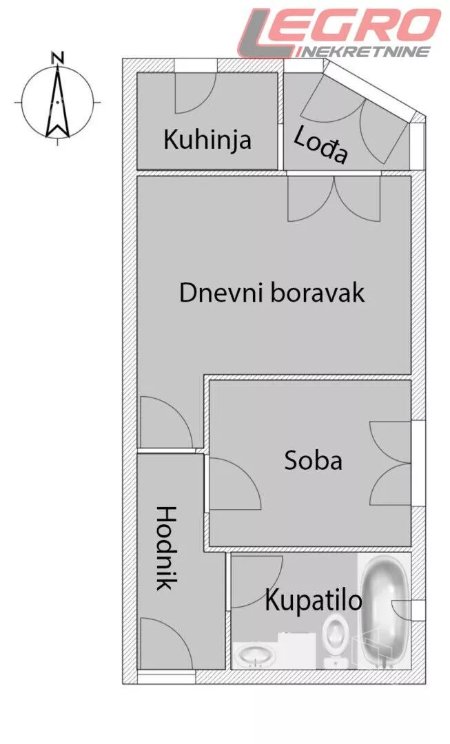 Jednoiposoban stan | 4zida