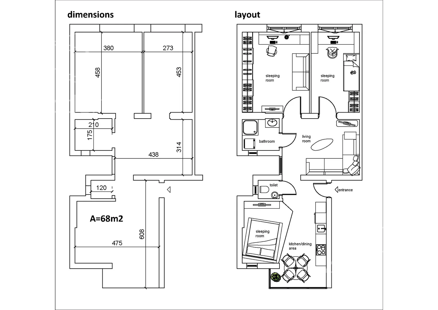 Troiposoban stan | 4zida