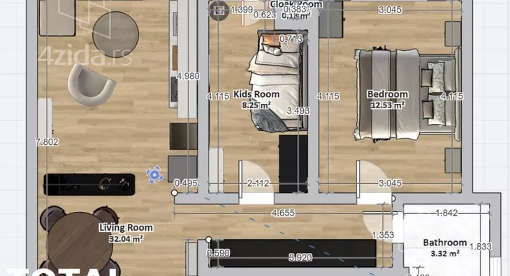 Dvoiposoban stan | 4zida