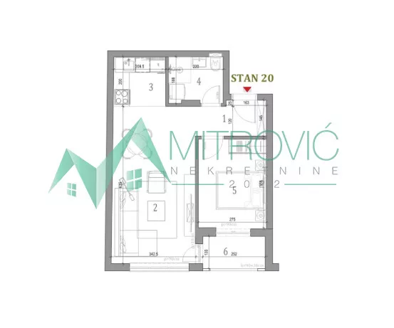 Jednoiposoban stan | 4zida