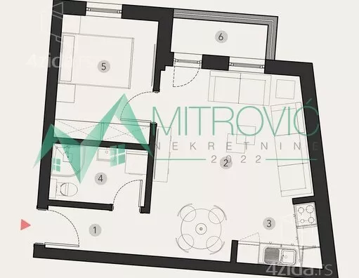 Jednoiposoban stan | 4zida