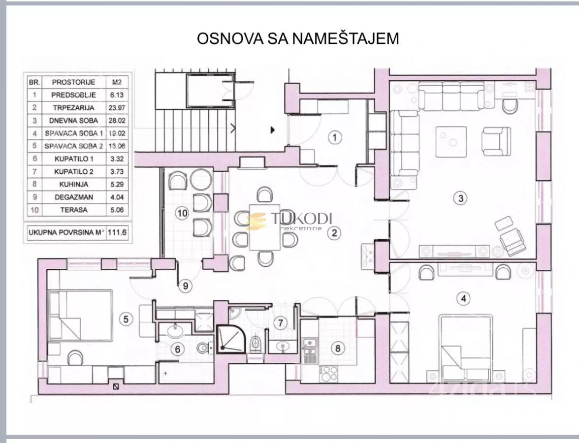 Trosoban stan | 4zida