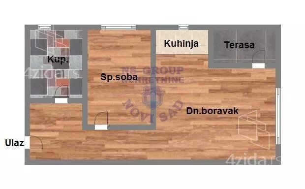 Jednoiposoban stan | 4zida