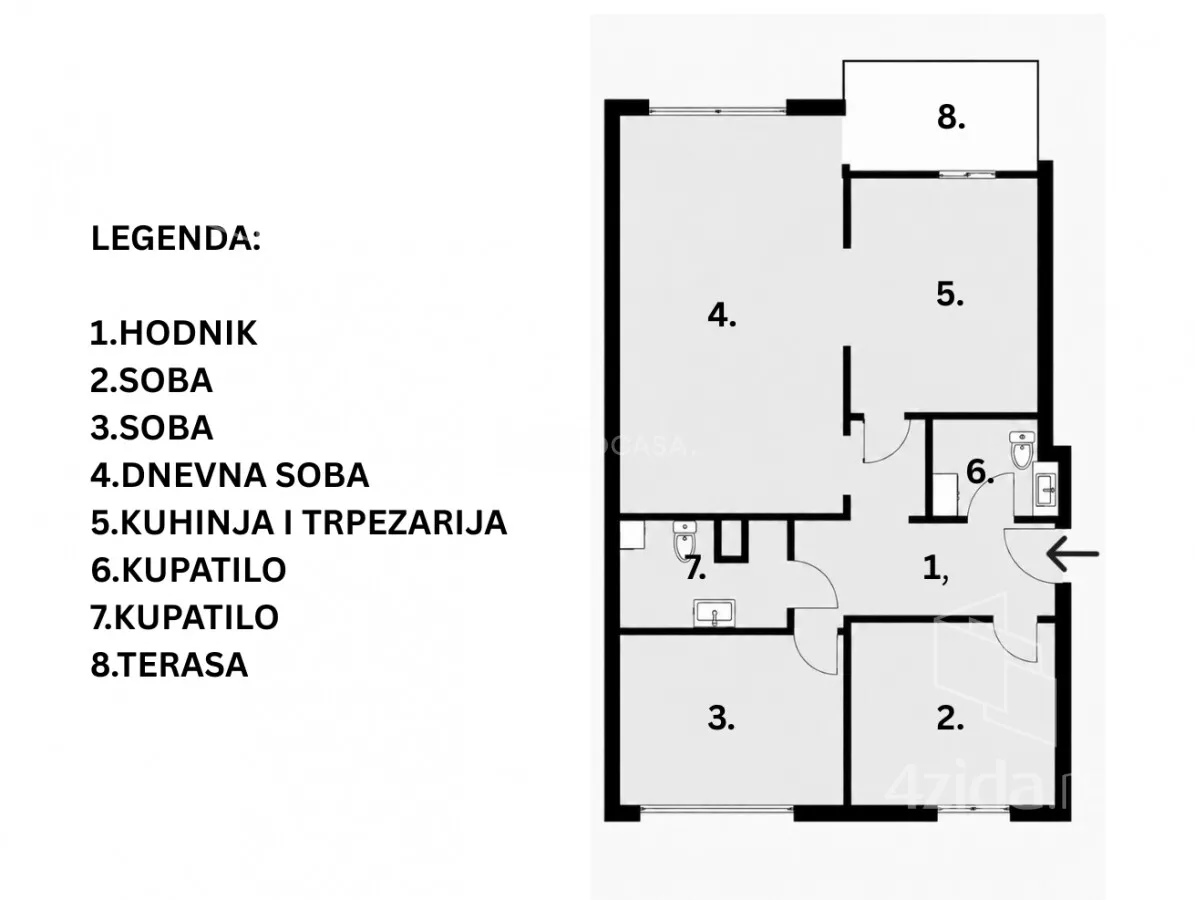 Trosoban stan | 4zida