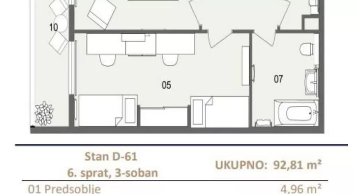Trosoban stan | 4zida