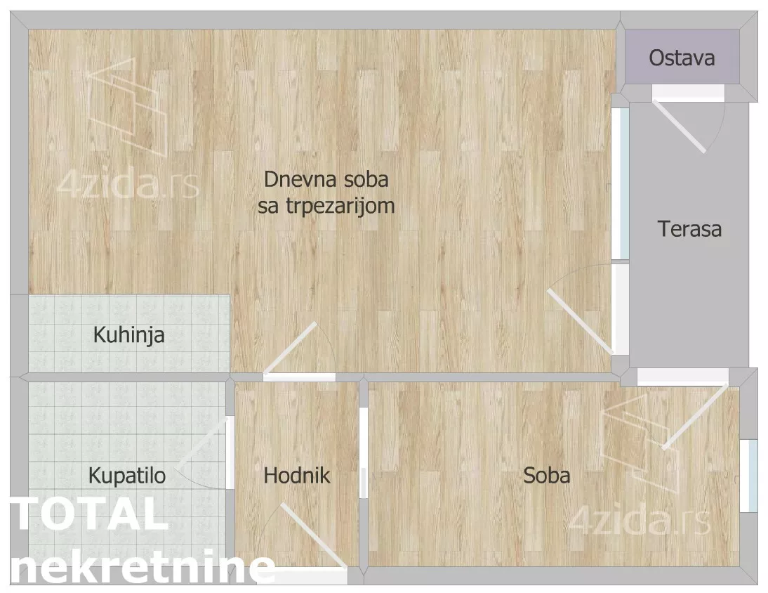 Jednoiposoban stan | 4zida