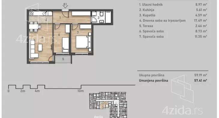 Trosoban stan | 4zida