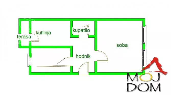 Jednoiposoban stan | 4zida