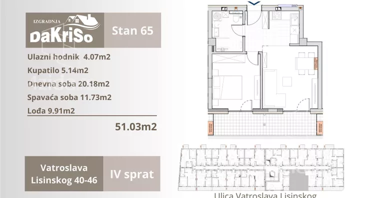 Dvosoban stan | 4zida