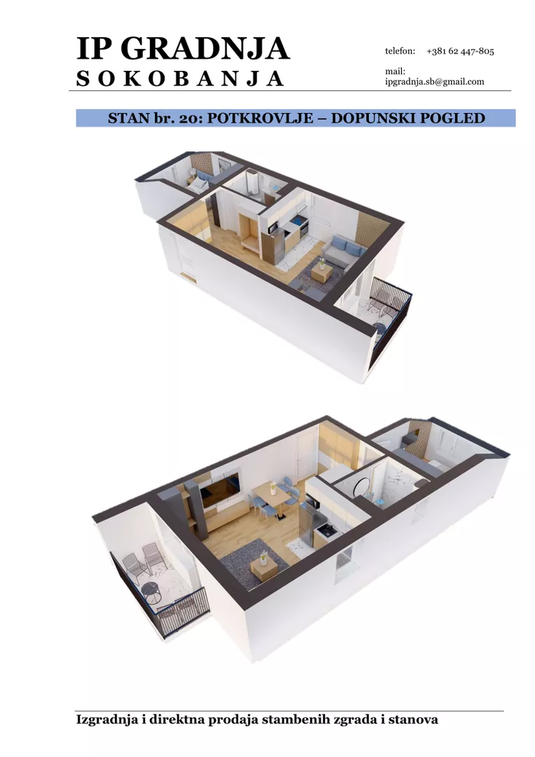 Jednoiposoban stan | 4zida