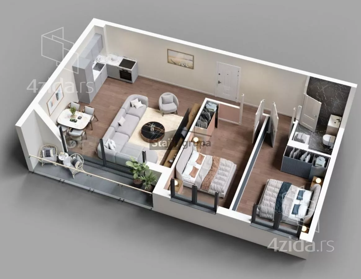 Trosoban stan | 4zida