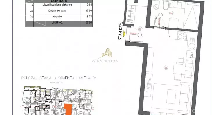 Jednosoban stan | 4zida