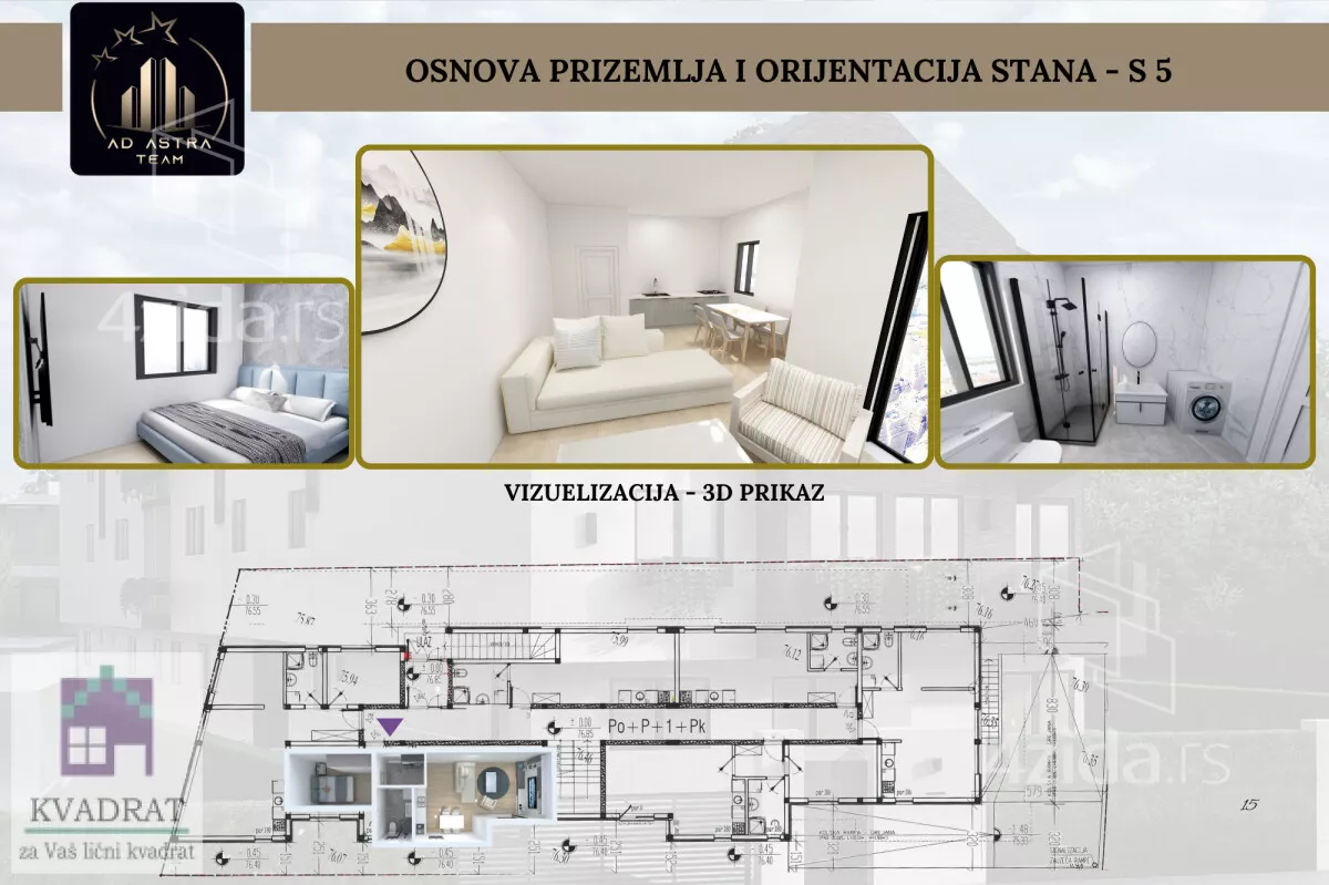 Jednoiposoban stan | 4zida