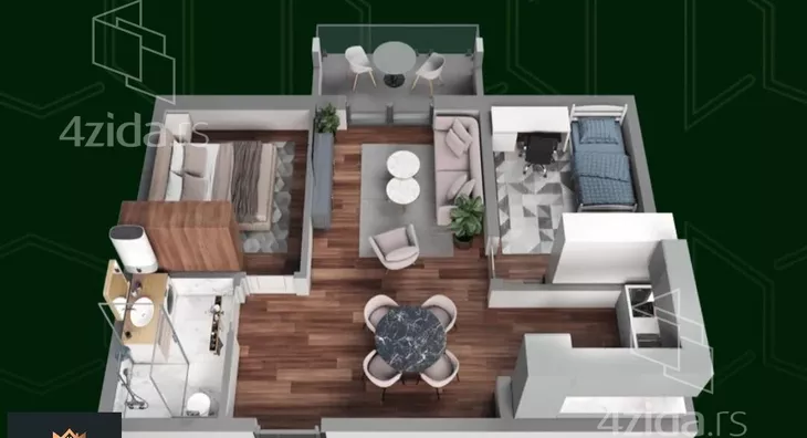 Dvosoban stan | 4zida