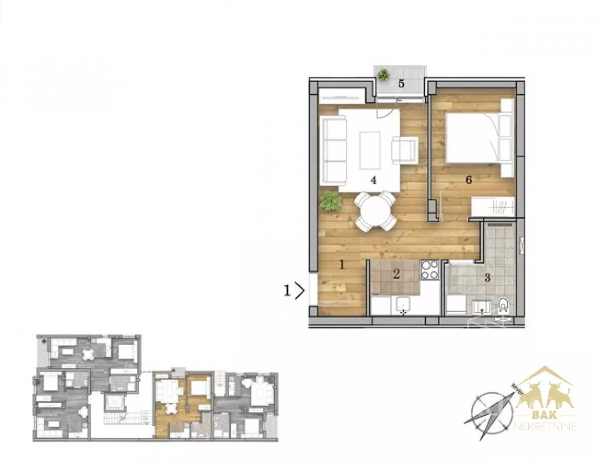 Dvosoban stan | 4zida