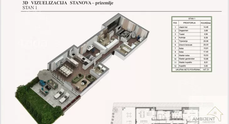 Troiposoban stan | 4zida
