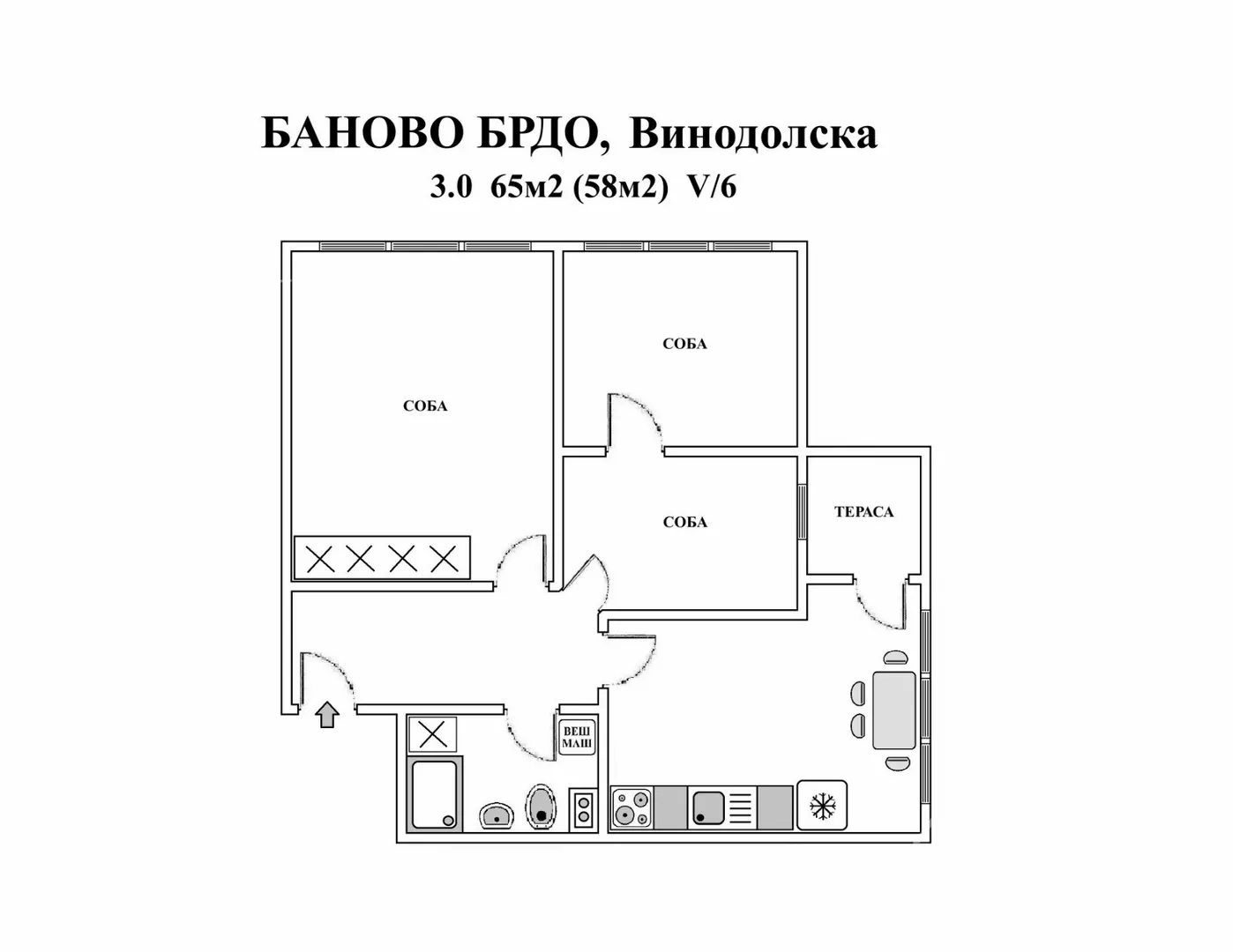 Troiposoban stan | 4zida