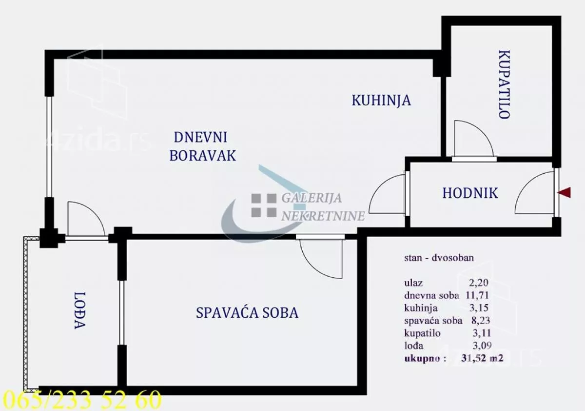 Dvosoban stan | 4zida
