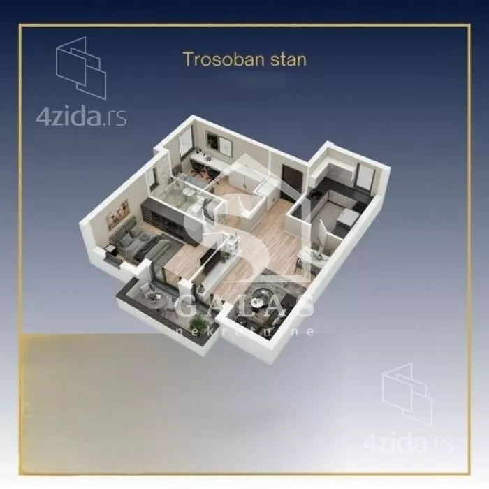 Trosoban stan | 4zida