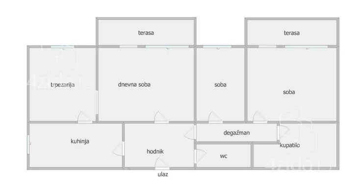 Trosoban stan | 4zida