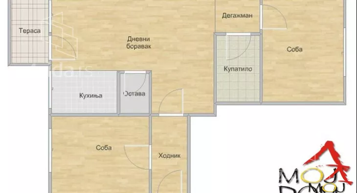 Trosoban stan | 4zida