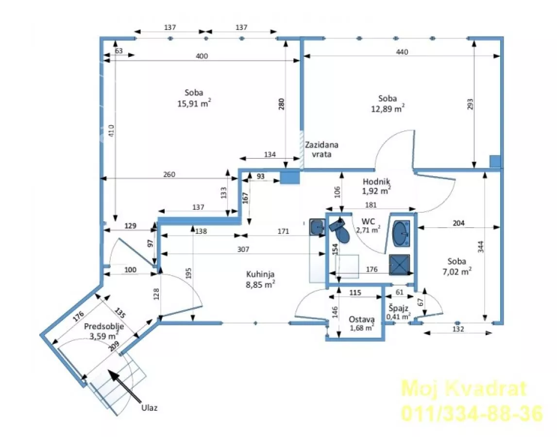 Trosoban stan | 4zida
