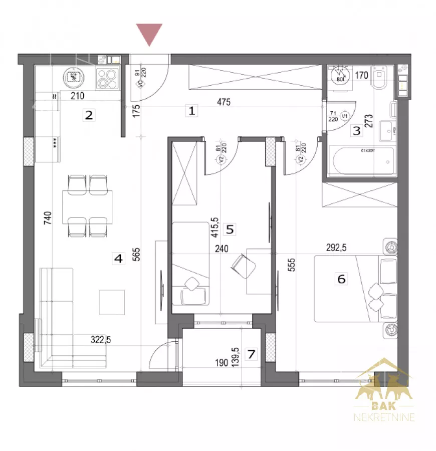 Trosoban stan | 4zida