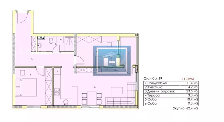 Trosoban stan | 4zida
