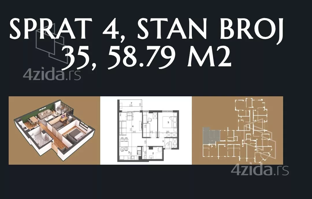 Dvosoban stan | 4zida