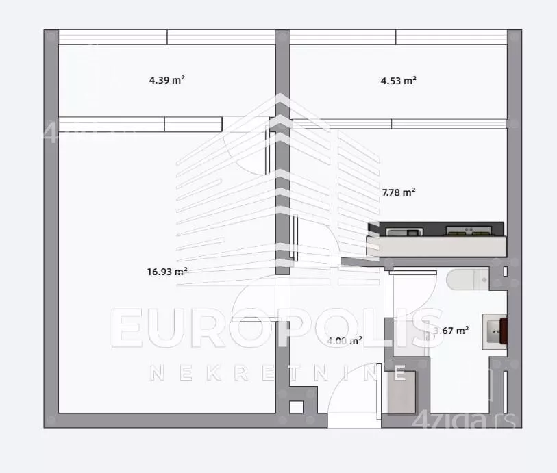 Jednosoban stan | 4zida