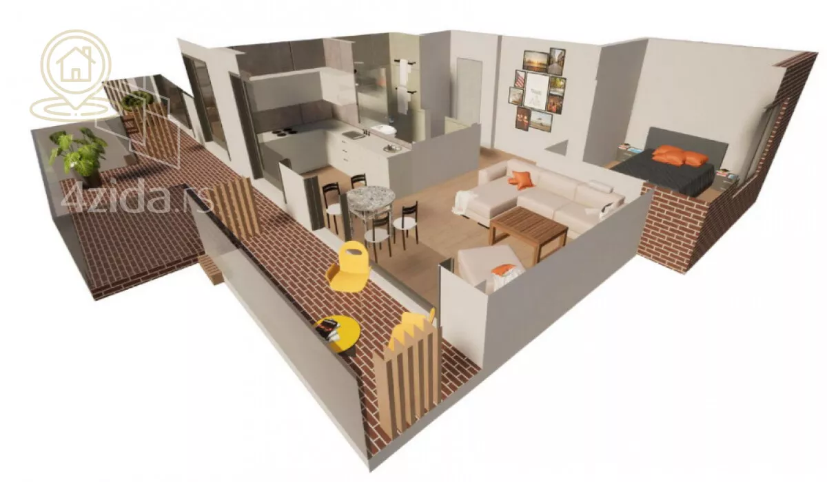 Jednosoban stan | 4zida