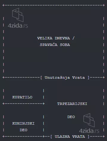 Jednosoban stan | 4zida