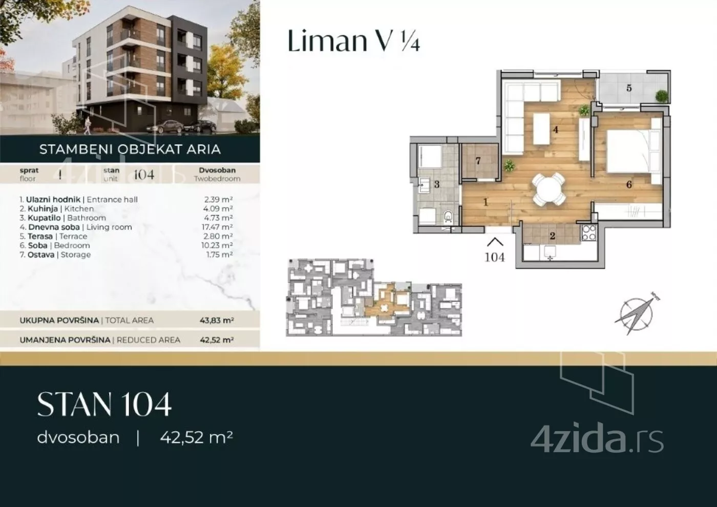 Dvosoban stan | 4zida