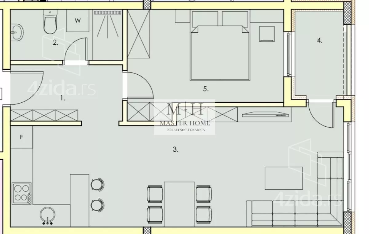 Jednosoban stan | 4zida