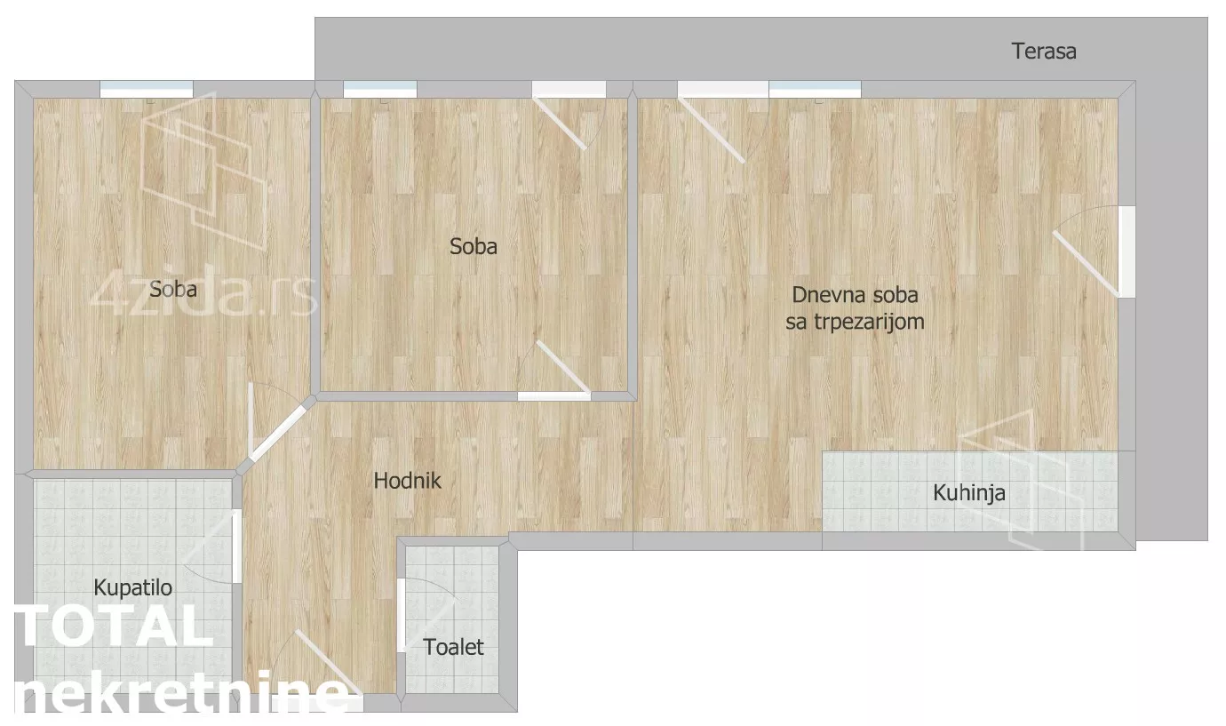Trosoban stan | 4zida