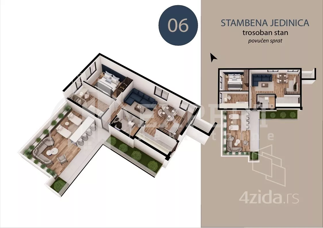 Trosoban stan | 4zida