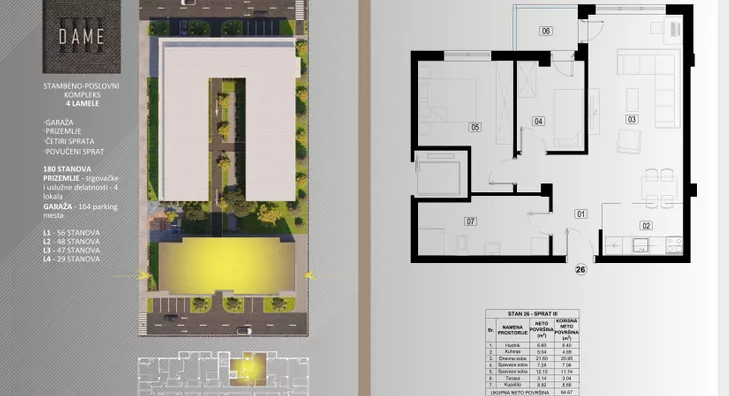 Trosoban stan | 4zida
