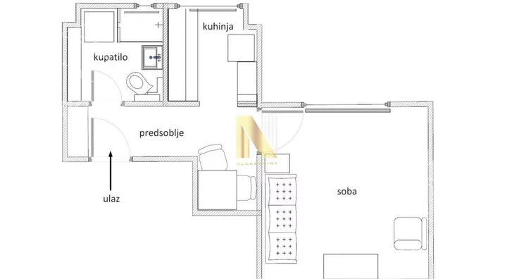 Jednosoban stan | 4zida